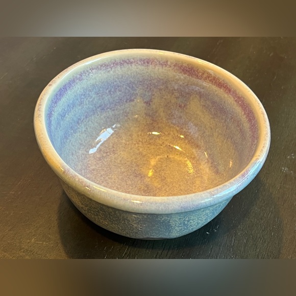 VTG BRUNING POTTERY, DRIP GLAZE HAND THROWN LARGE BOWL SIGNED Made In Seattle WA - Picture 2 of 9